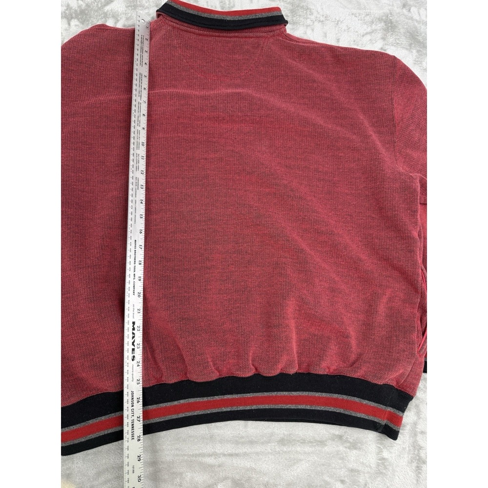 Vintagw 90s Polaris Embroidered 1/4 Zip Pullover Sweatshirt Sweater Mens 2XL Y2K - Picture 8 of 11